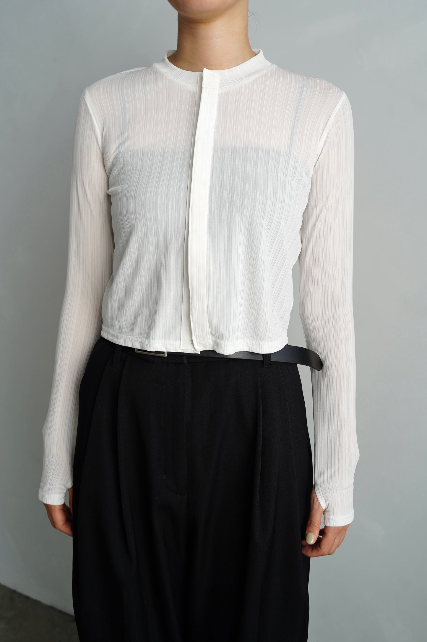 Middle Cardigan / WHITE -9月25日発送-