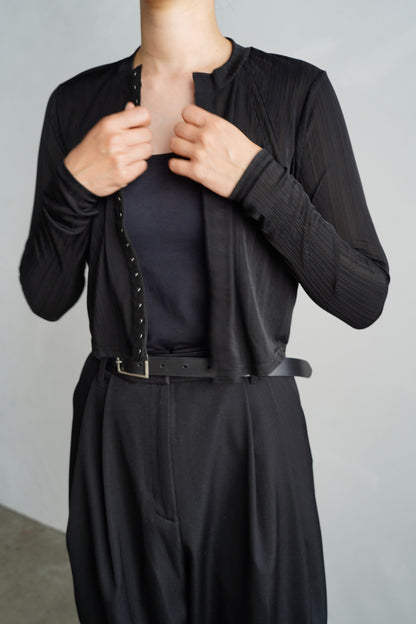 Middle Cardigan / BLACK -9月25日発送-