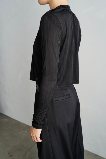 Middle Cardigan / BLACK -9月25日発送-