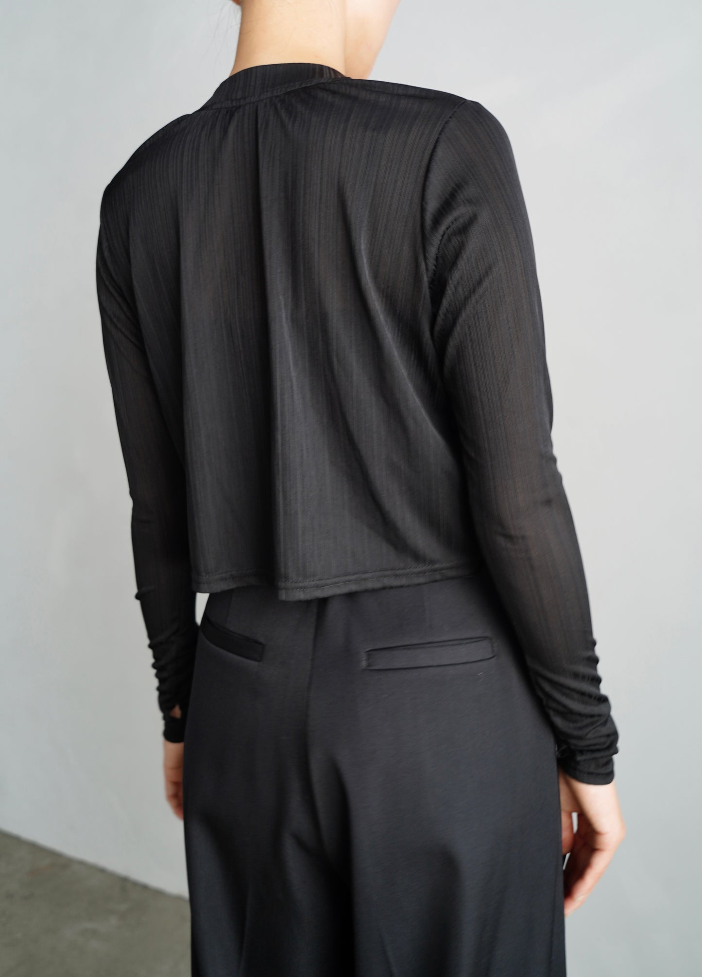 Middle Cardigan / BLACK -9月25日発送-