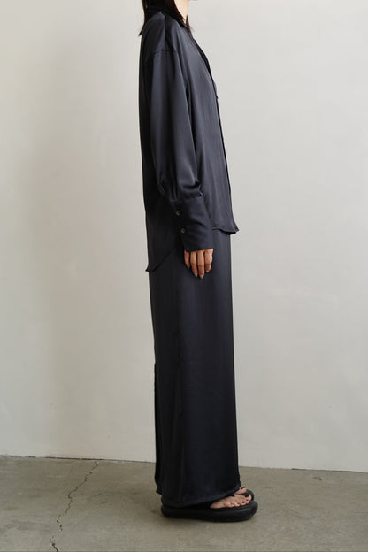 Satin Tight Skirts / NAVY -5月23-28日発送-
