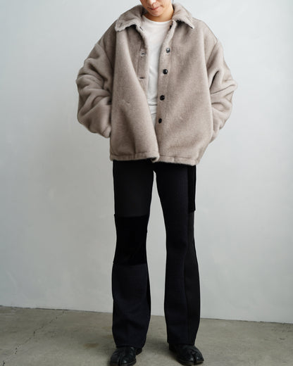 Reversible Fur Blouson / BROWNGREIGE