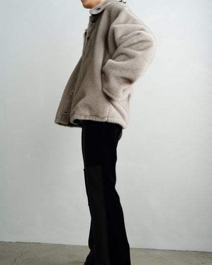 Reversible Fur Blouson / BROWNGREIGE