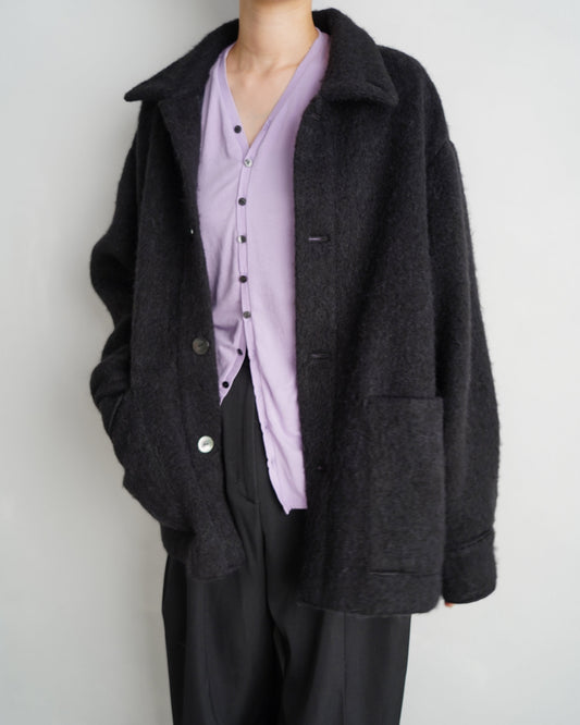 Soft Shaggy Jacket / BLACK -11月上旬発送-