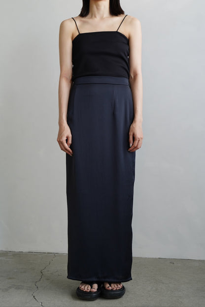 Satin Tight Skirts / NAVY -5月23-28日発送-