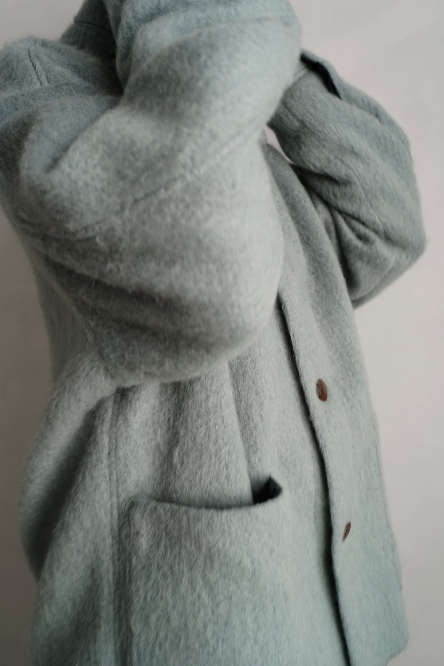 Soft Shaggy Jacket / GRAYBLUE -11月上旬発送-