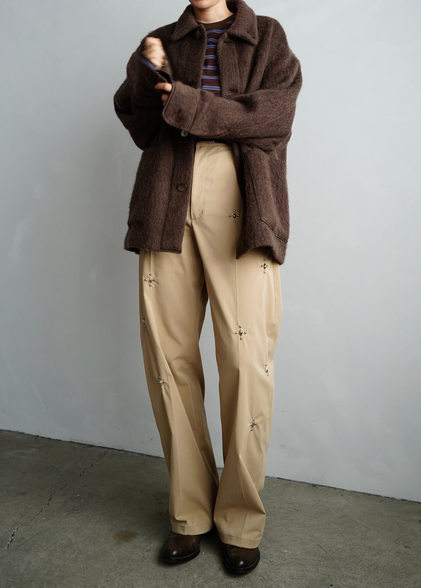 Soft Shaggy Jacket / BROWN -11月上旬発送-