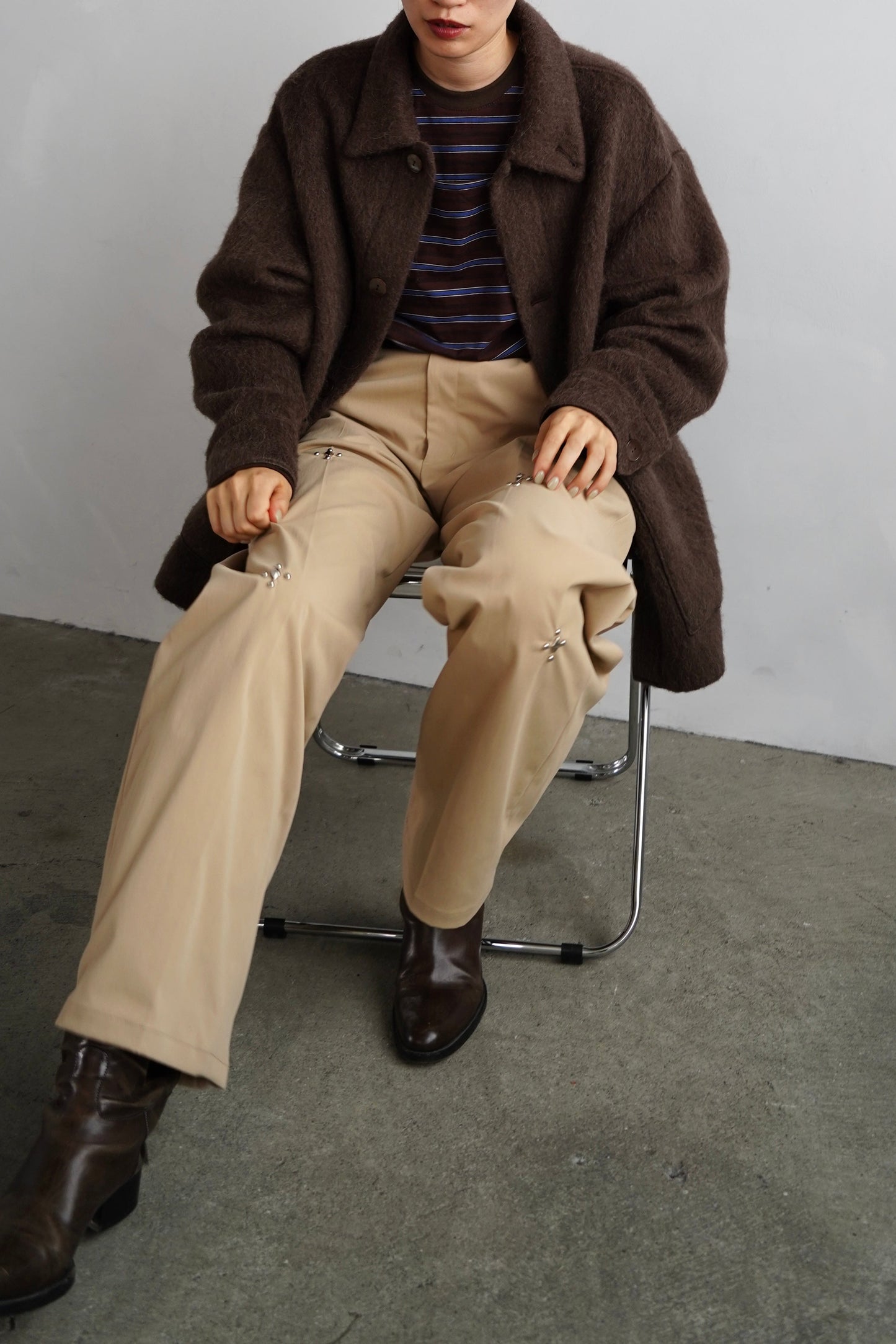 Soft Shaggy Jacket / BROWN -11月上旬発送-