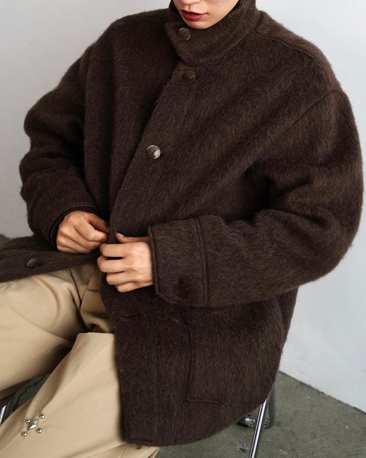 Soft Shaggy Jacket / BROWN -11月上旬発送-