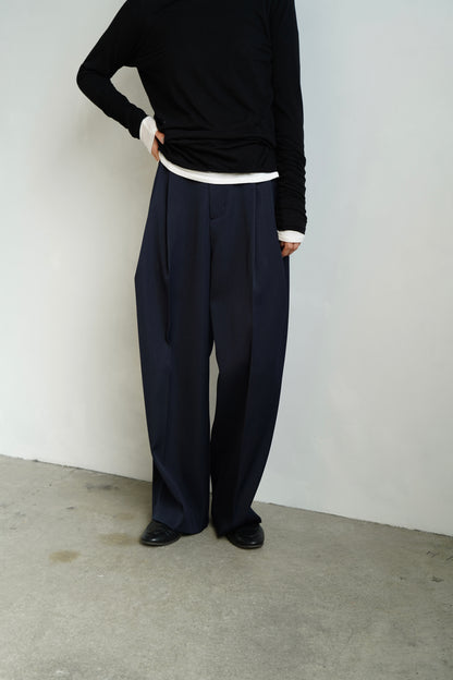 Wool Tack Pants / NAVY
