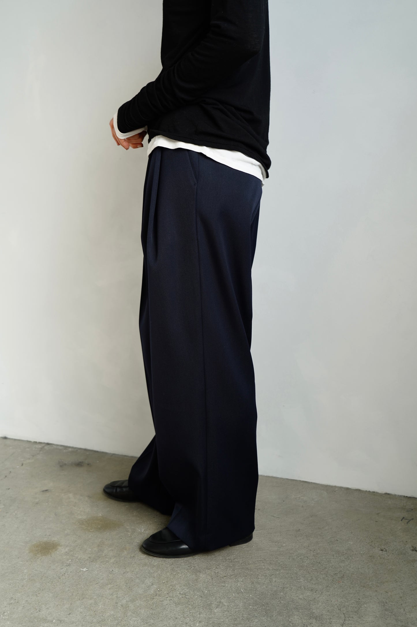 Wool Tack Pants / NAVY