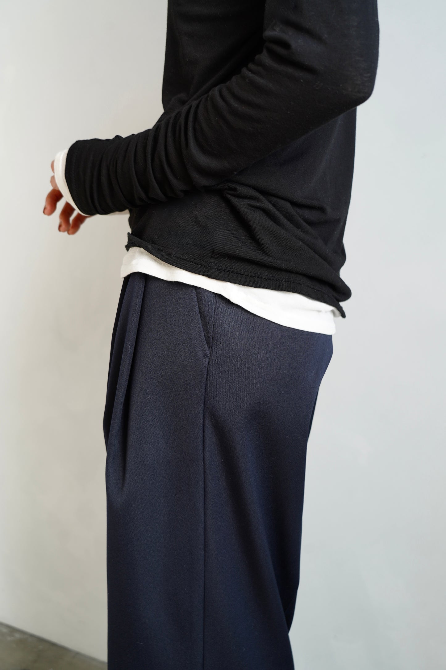 Wool Tack Pants / NAVY