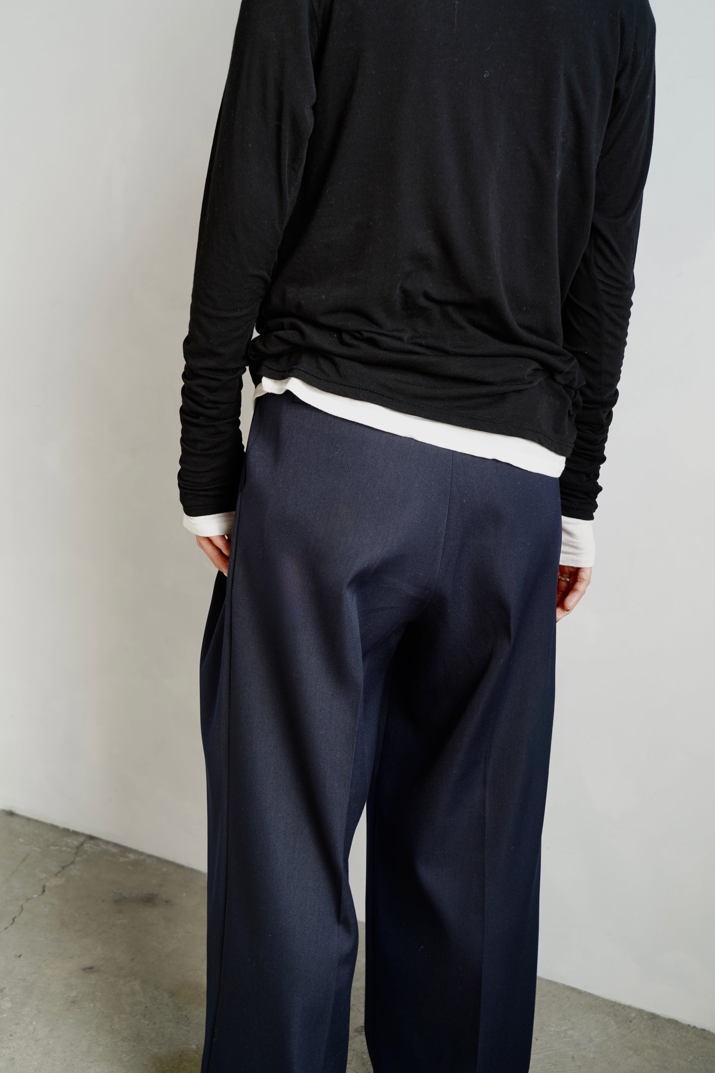 Wool Tack Pants / NAVY