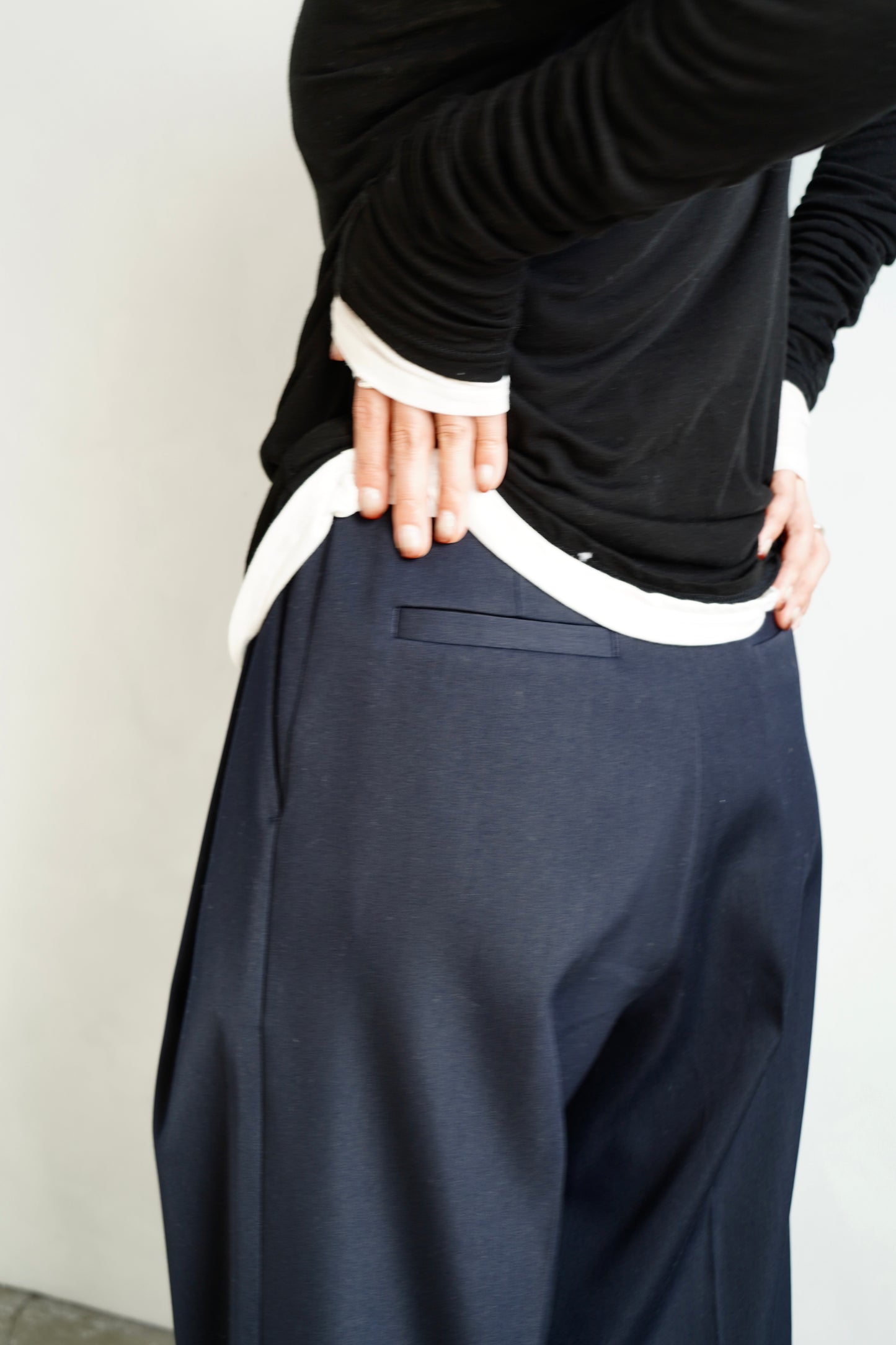 Wool Tack Pants / NAVY