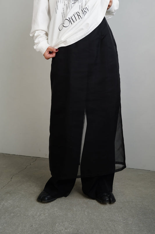 Organdy Sheer Skirt /  BLACK-12月10-12日発送-