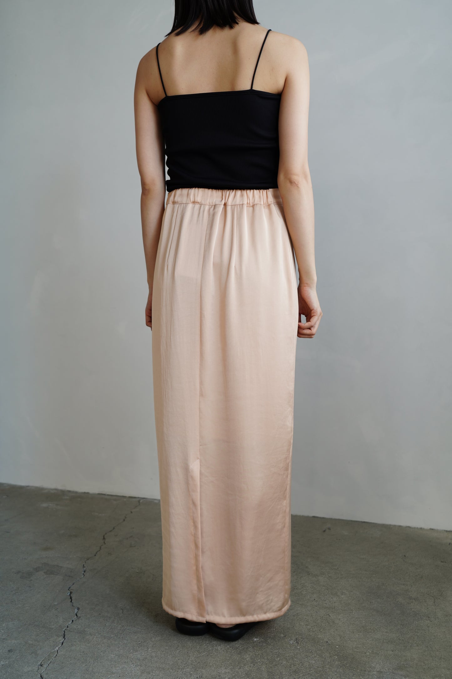 Satin Tight Skirts / SALMON -5月23-28日発送-