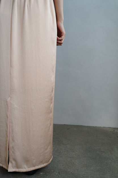 Satin Tight Skirts / SALMON -5月23-28日発送-