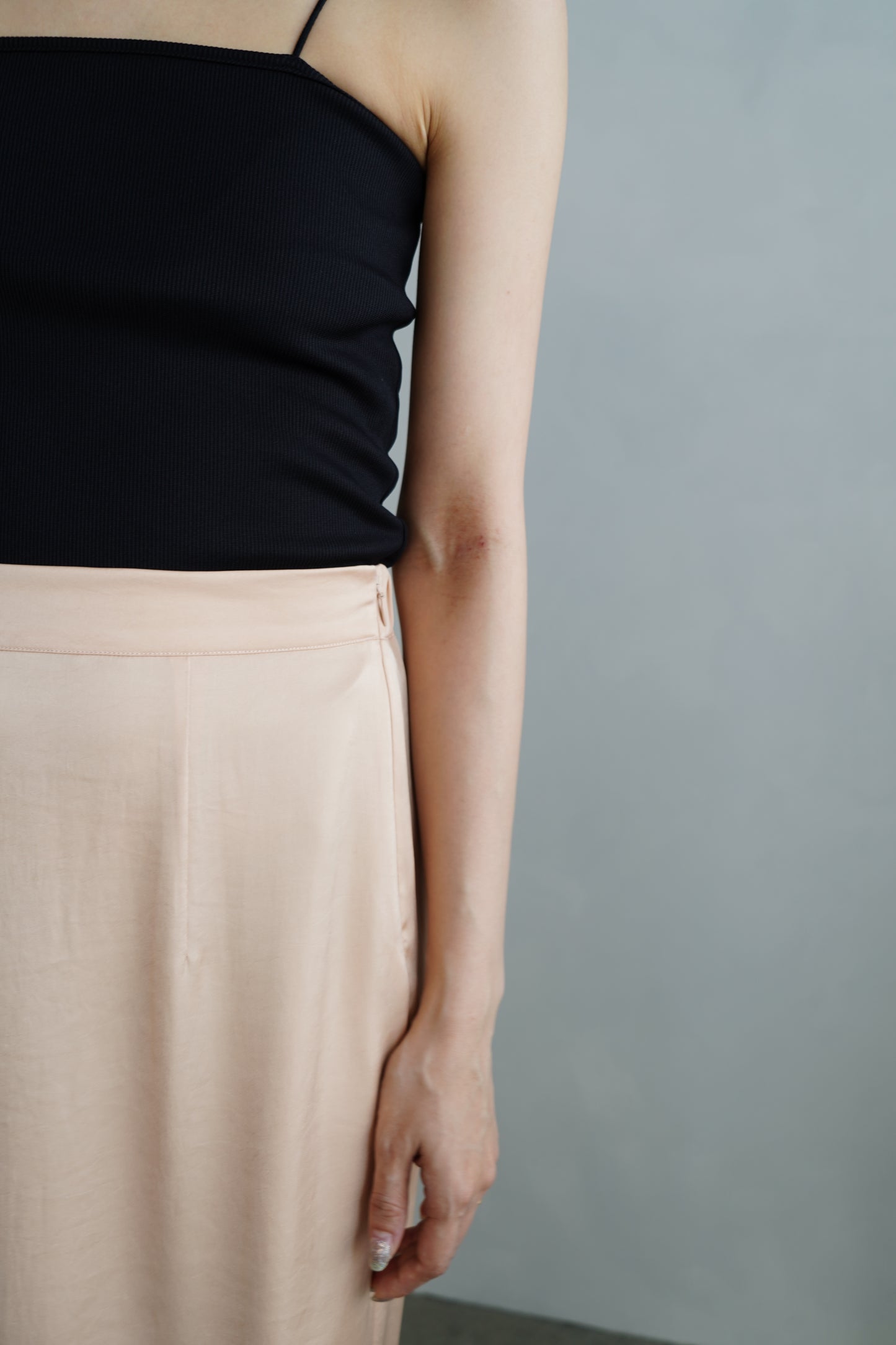 Satin Tight Skirts / SALMON -5月23-28日発送-