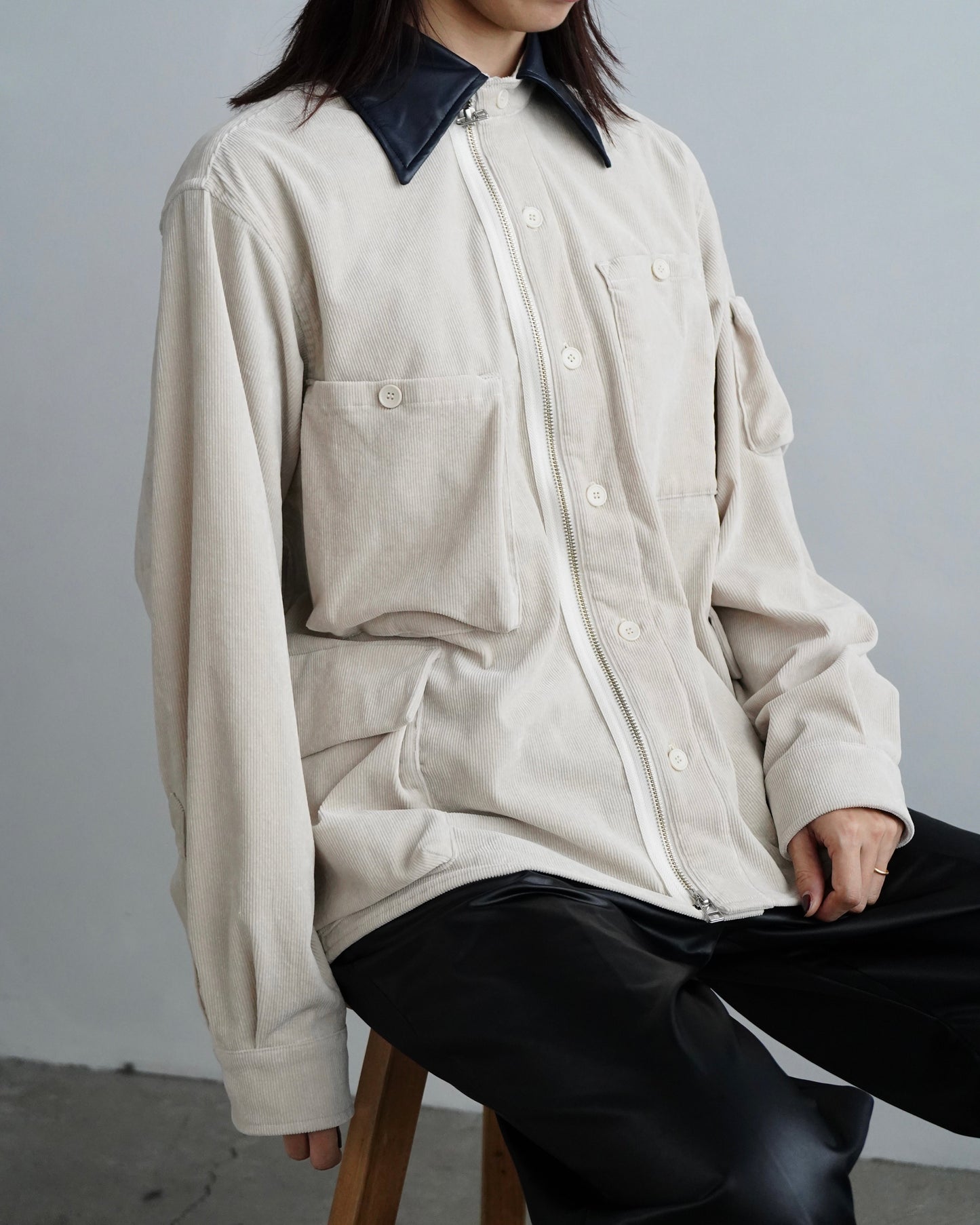 Corduroy Shirt Jacket / OFFWHITE