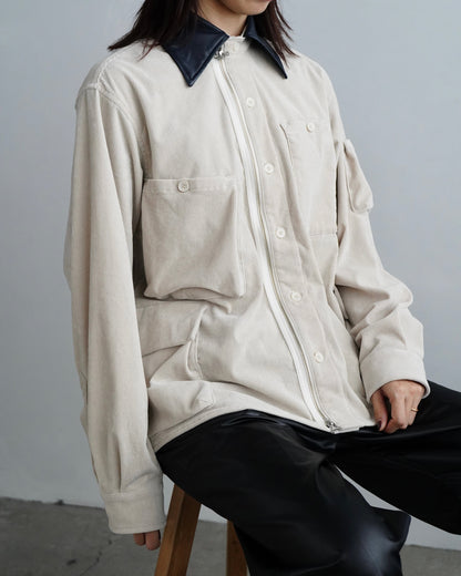 Corduroy Shirt Jacket / OFFWHITE