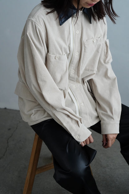 Corduroy Shirt Jacket / OFFWHITE