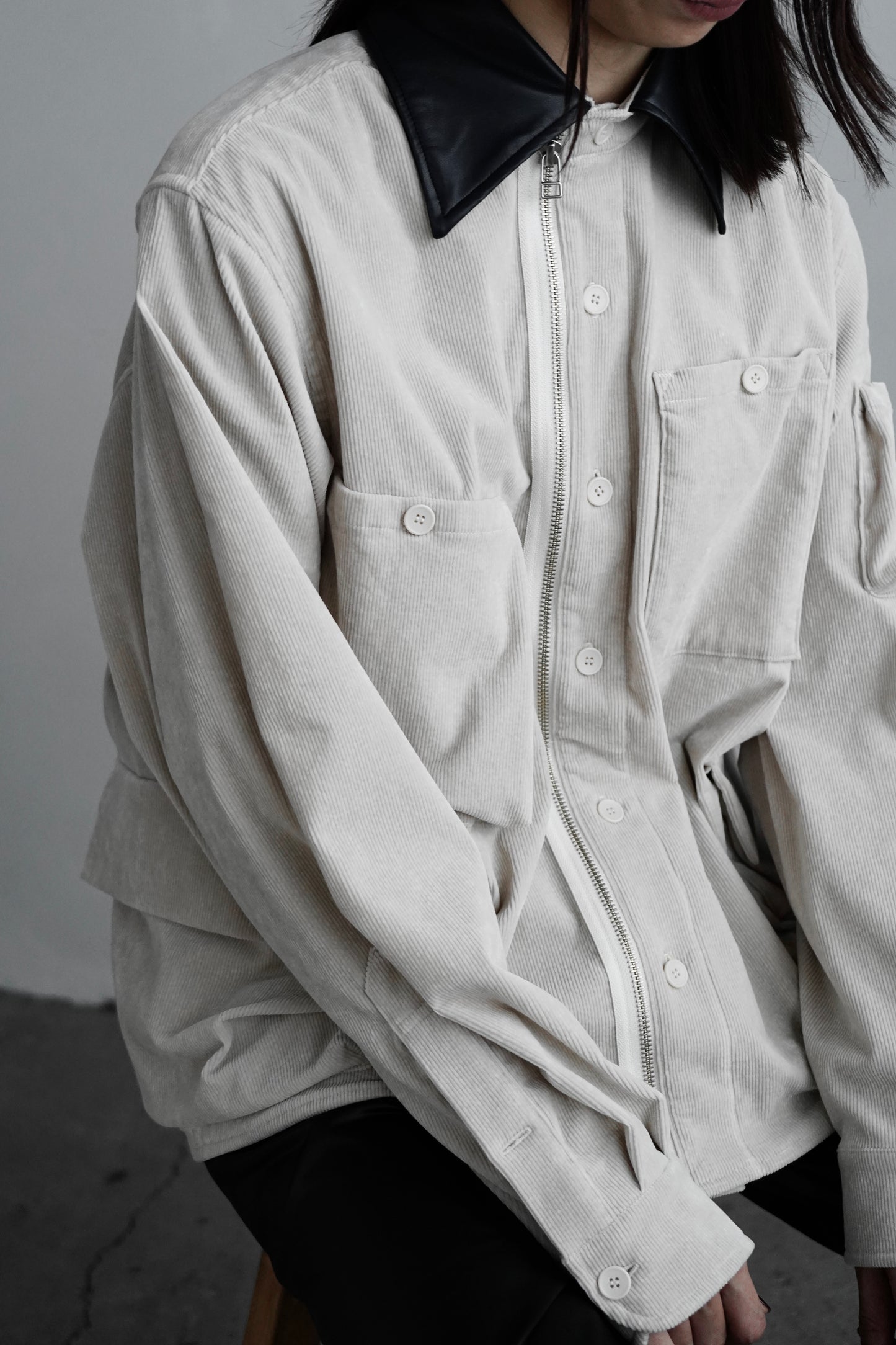 Corduroy Shirt Jacket / OFFWHITE