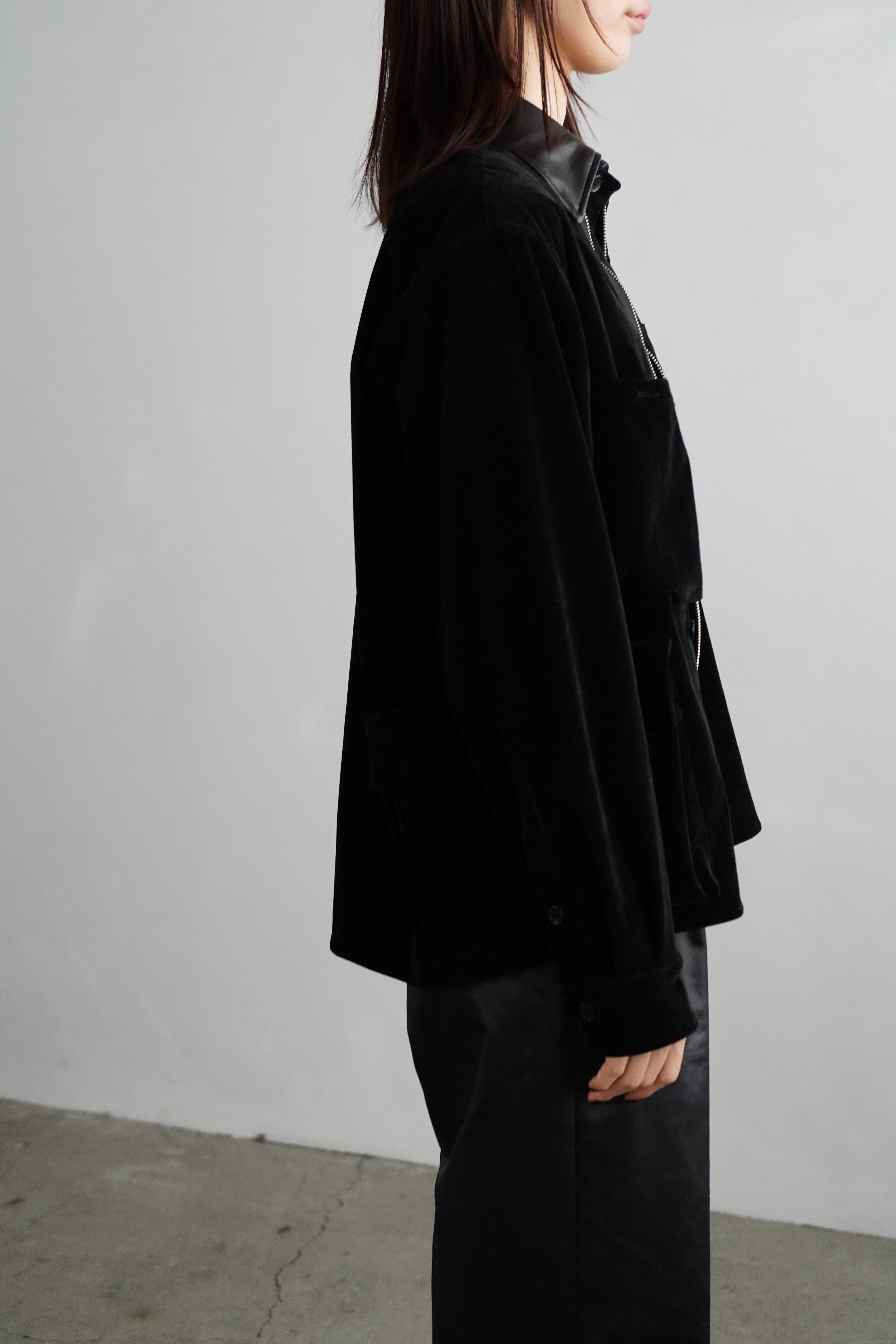 Corduroy Shirt Jacket / BLACK -2月20-25日発送- – &her
