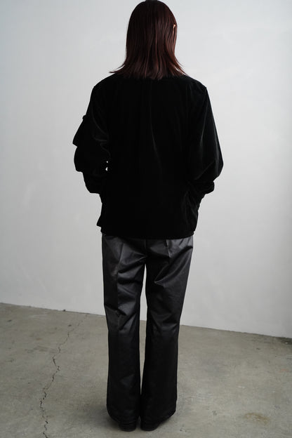 Corduroy Shirt Jacket / BLACK