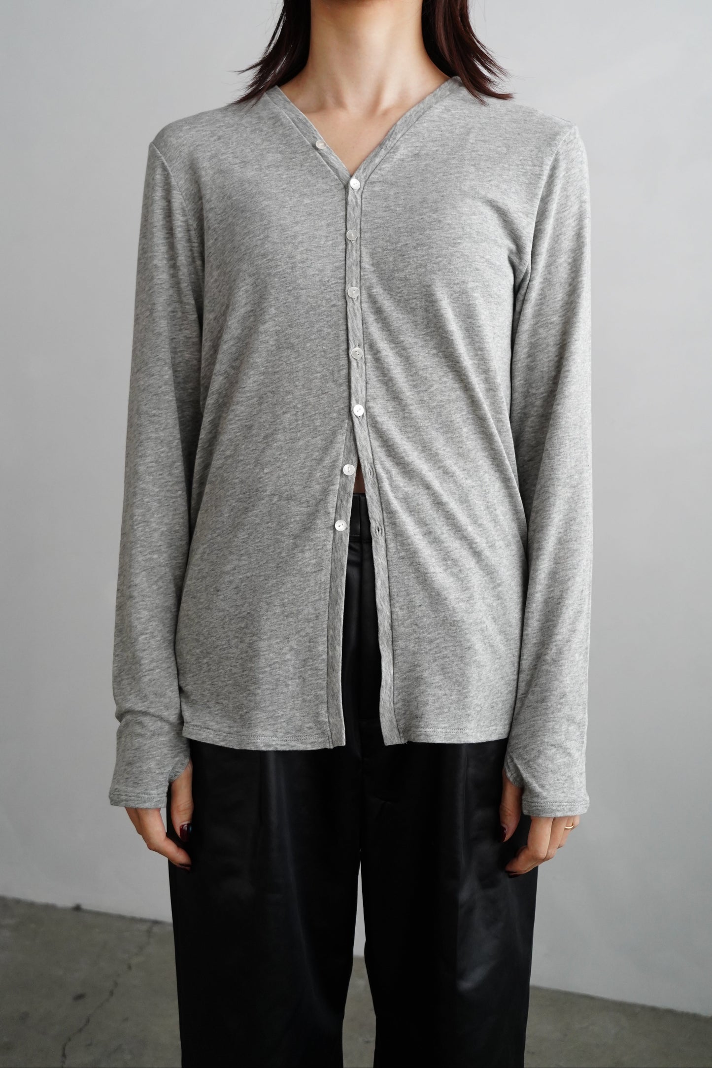 Powdery Cardigan / LIGHTGRAY-4月15日発送-