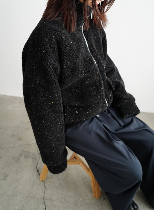 Mix Boa Blouson / BLACK-1月26-30日発送-