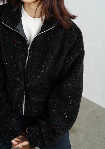 Mix Boa Blouson / BLACK-1月26-30日発送-