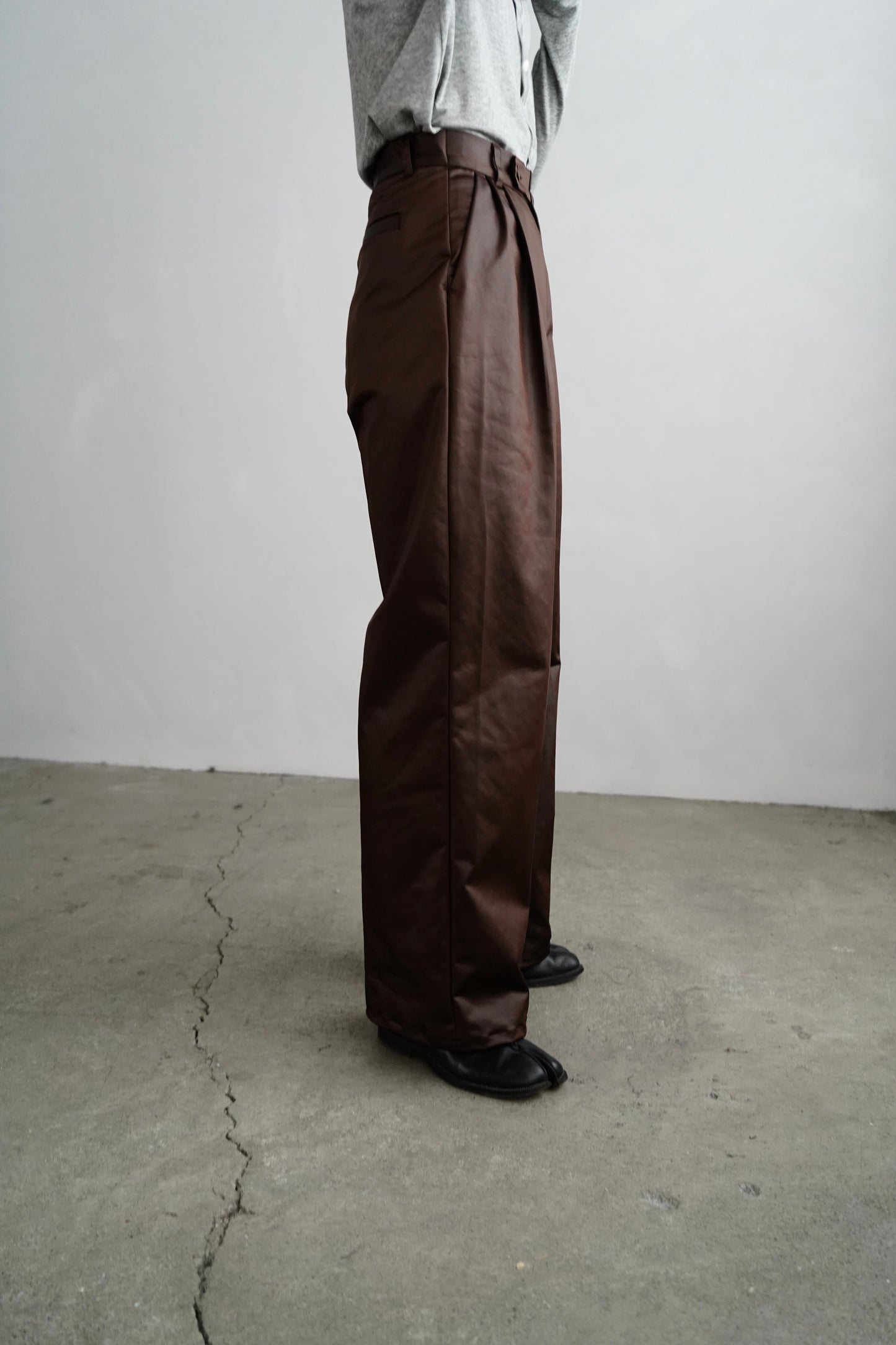 Arti Leather Pants / BROWN -1月25日発送-
