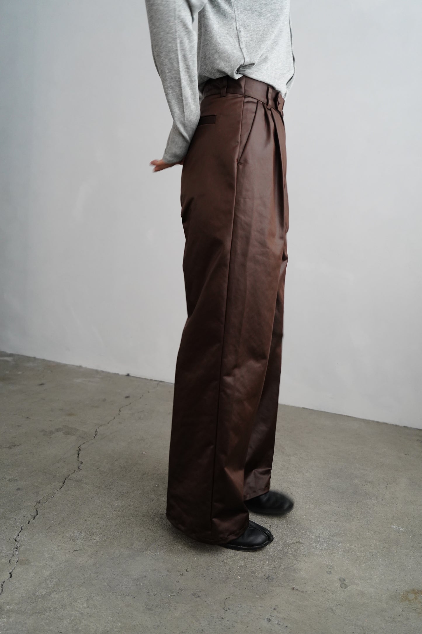 Arti Leather Pants / BROWN -1月25日発送-