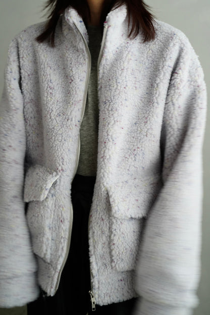 Mix Boa Blouson / LIGHTGRAY-1月26-30日発送-