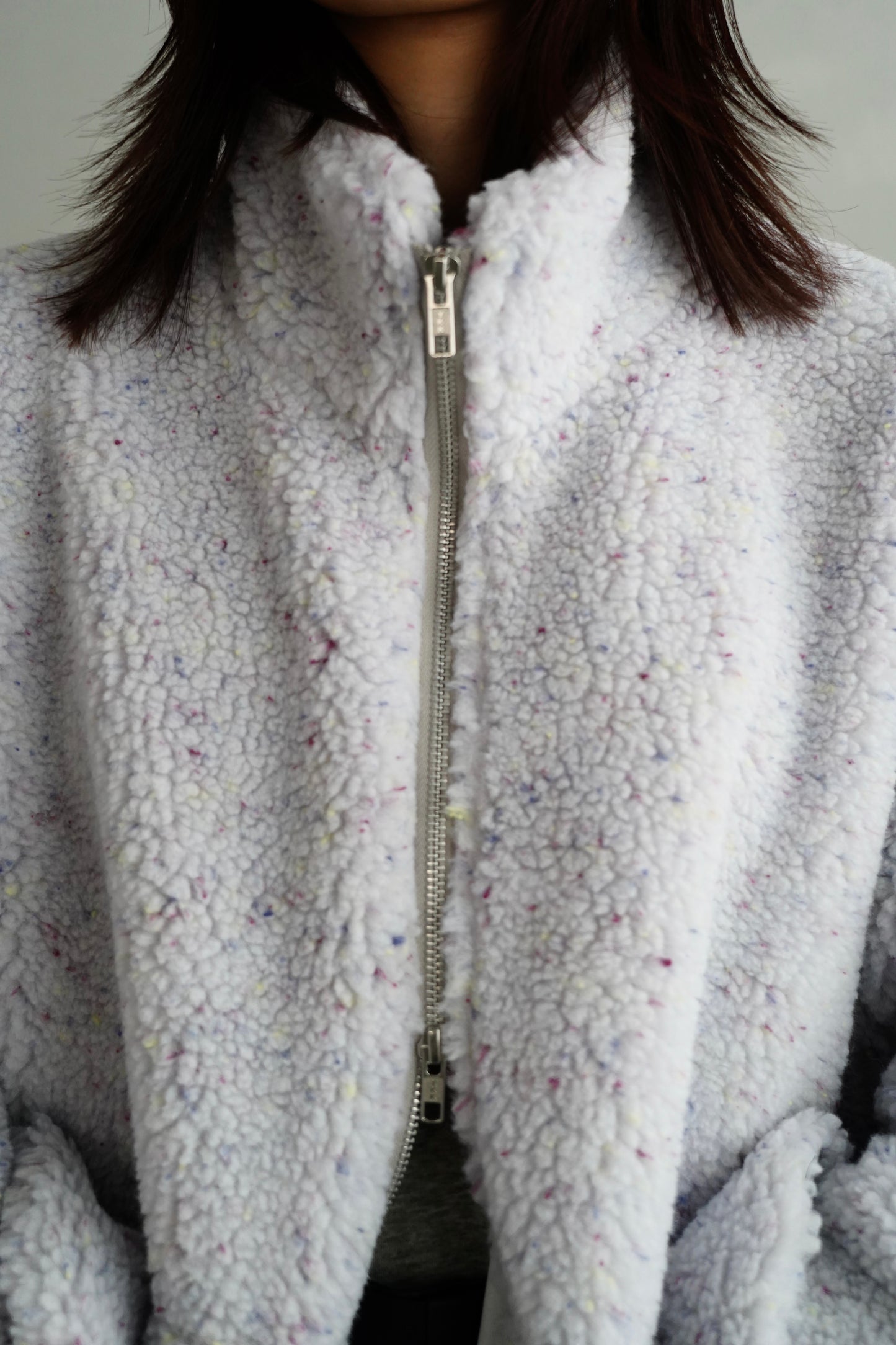 Mix Boa Blouson / LIGHTGRAY-1月26-30日発送-