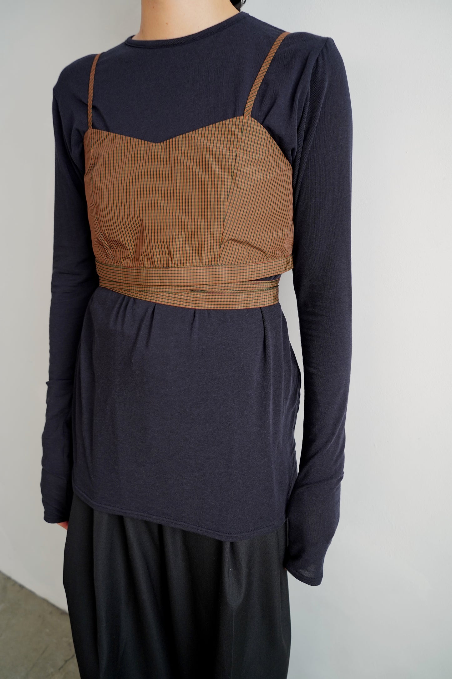 Check Wrap Set / BROWN -9月8-10日発送-