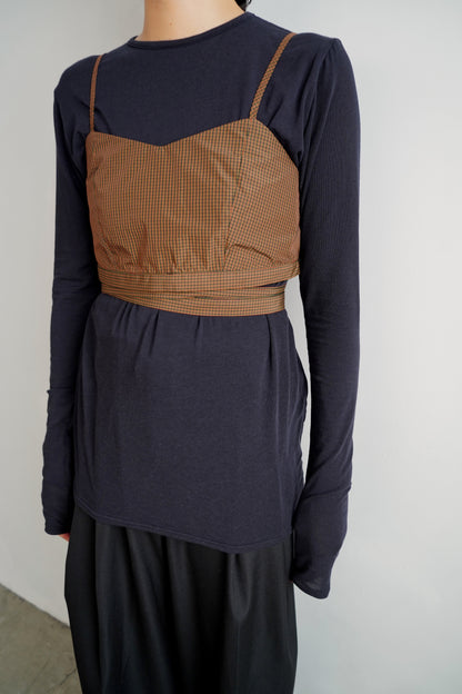 Check Wrap Set / BROWN -9月8-10日発送-