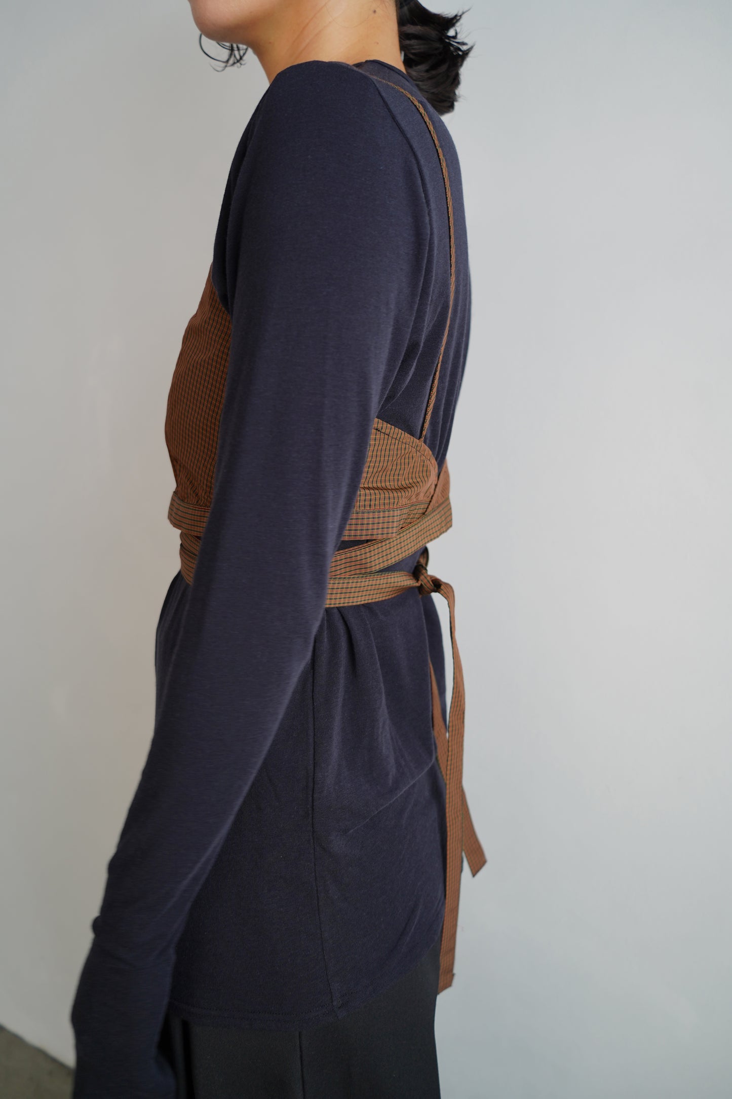 Check Wrap Set / BROWN -9月8-10日発送-