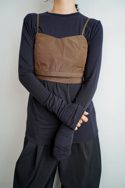 Check Wrap Set / BROWN -9月8-10日発送-