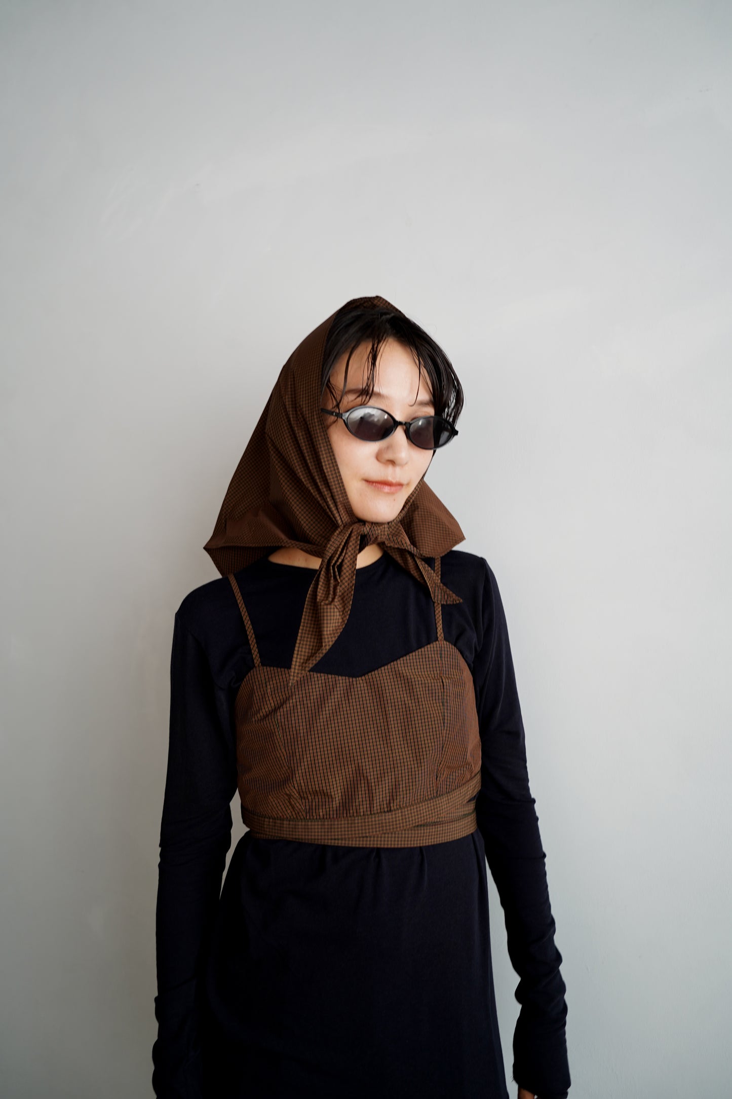 Check Wrap Set / BROWN -9月8-10日発送-