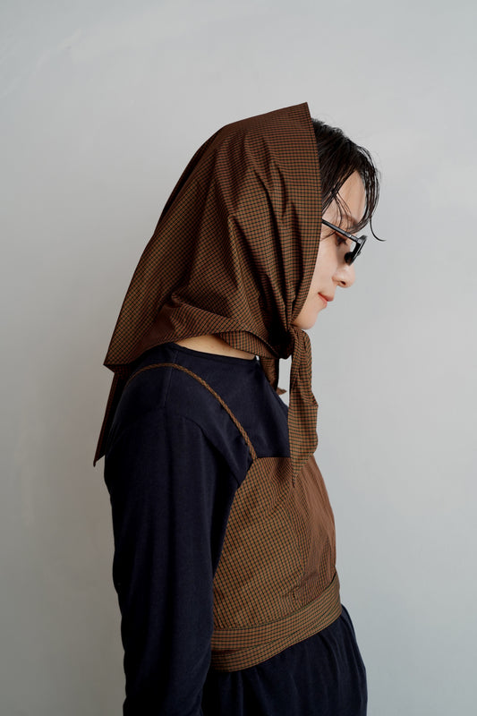 Check Wrap Set / BROWN -9月8-10日発送-