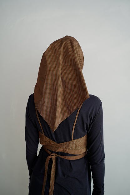 Check Wrap Set / BROWN -9月8-10日発送-