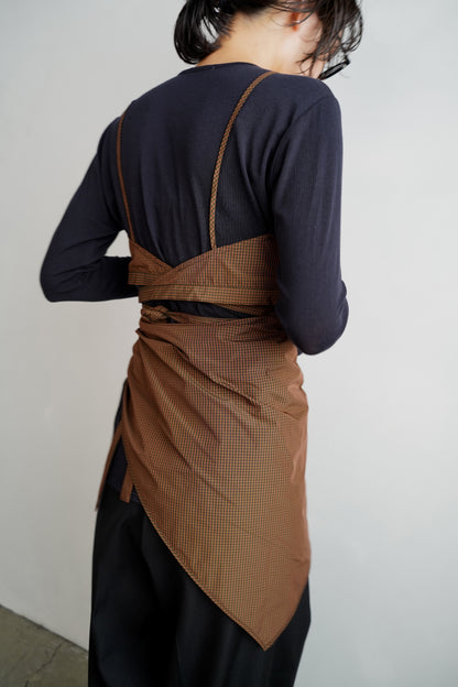 Check Wrap Set / BROWN -9月8-10日発送-