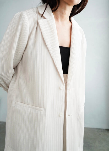 Pleats Tailored Jacket / OFFWHITE -4月5日発送-