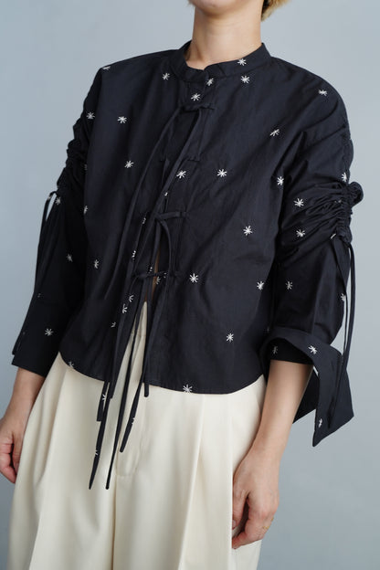 Embroidery Shirt / BLACK -9月18日発送-