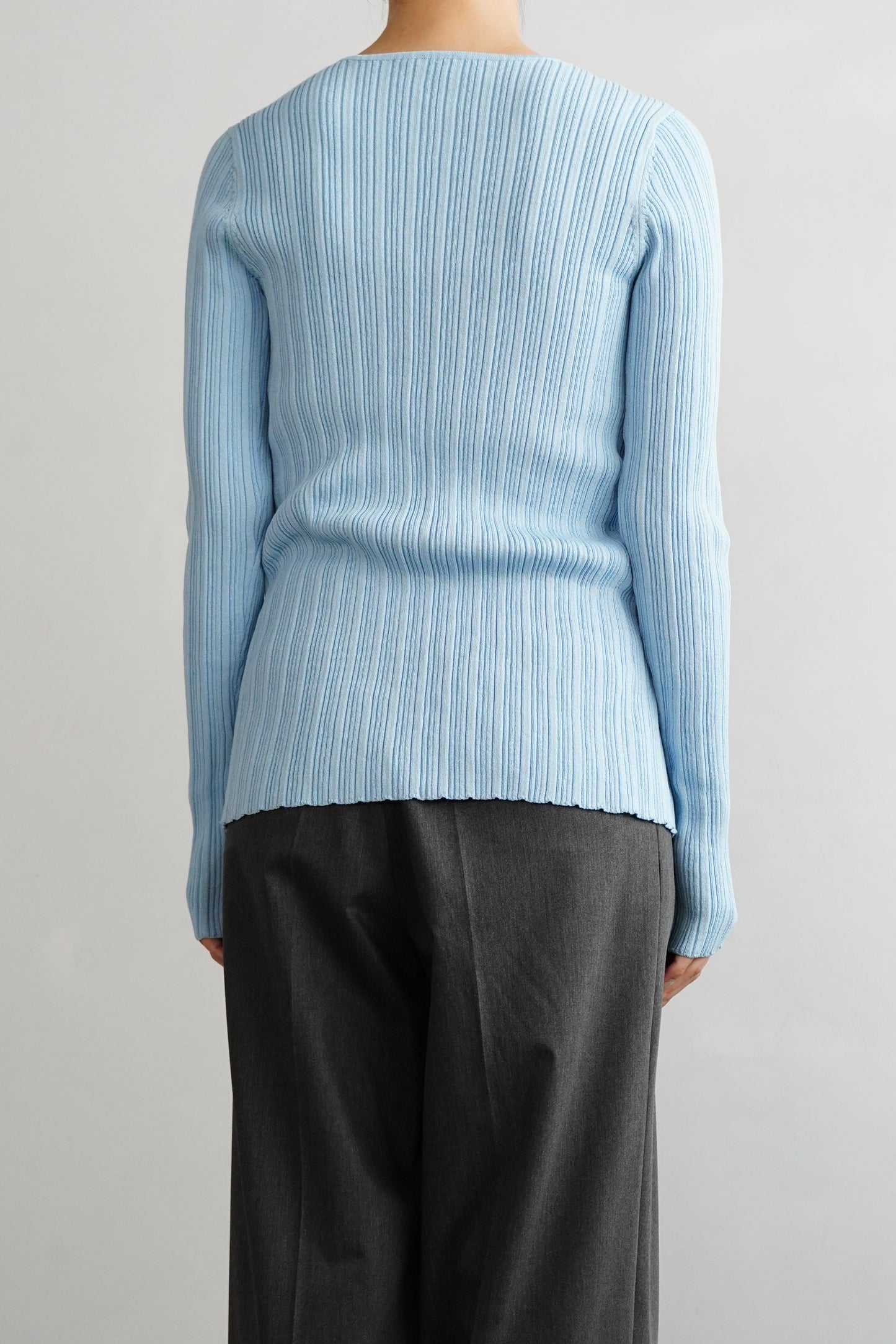 Contrast Cardigan / BLUENAVY