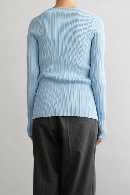 Contrast Cardigan / BLUENAVY