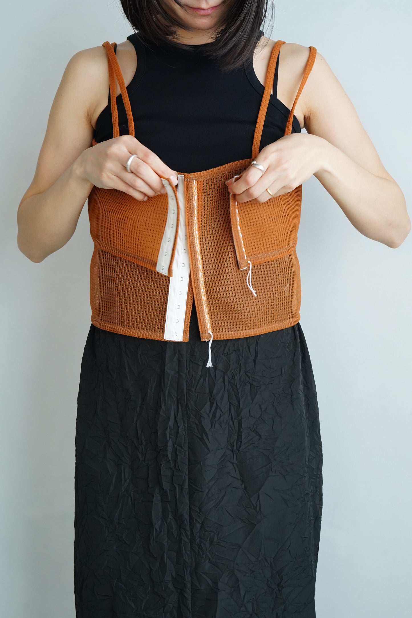 Double Mesh Cami / ORANGE