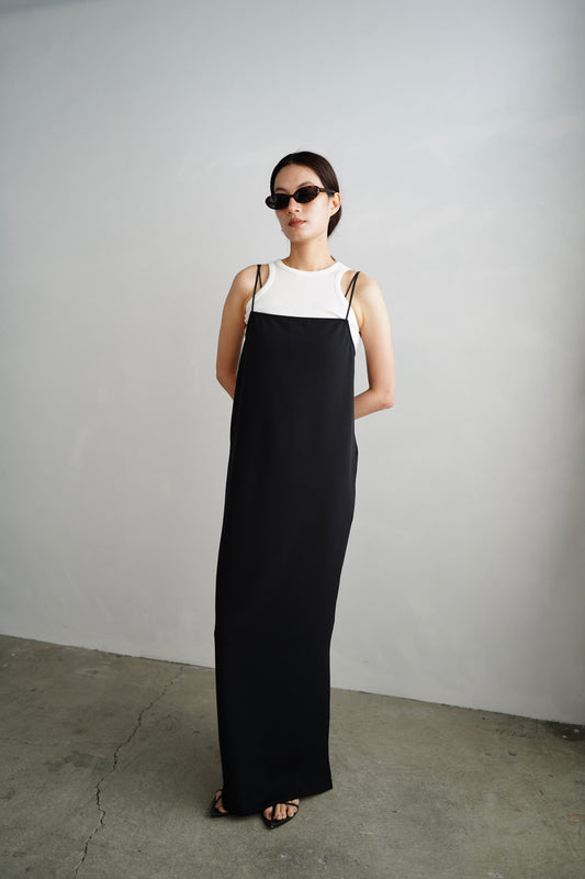 Stretch Jersey Dress / BLACK -4月30日発送-