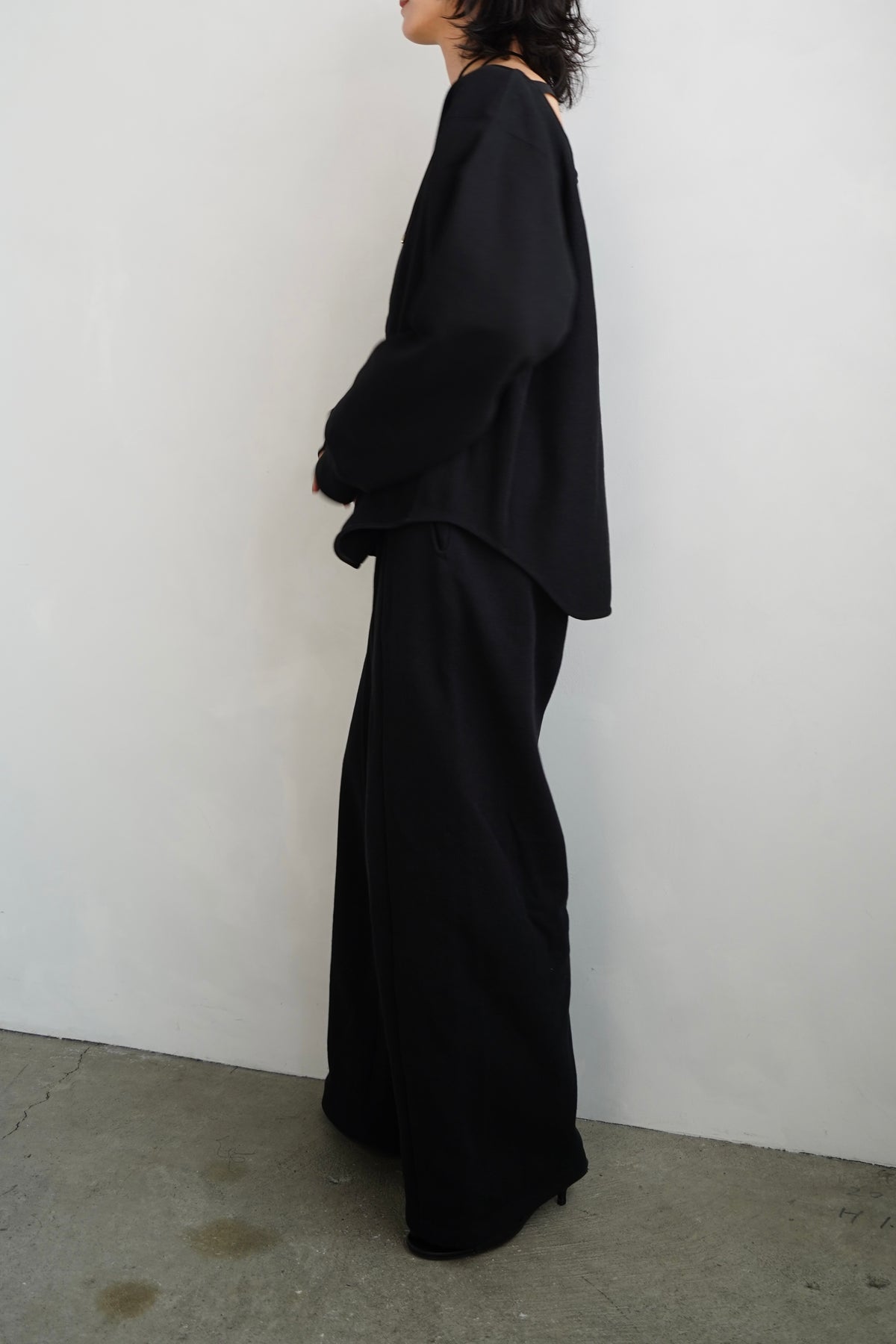 Sweat Wide Pants / BLACK -10月31日発送-